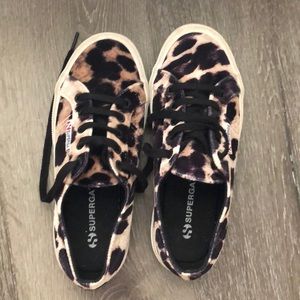 Superga Women's 2750 FANVELVETW Classic Leopard
